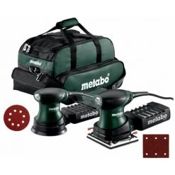 METABO® Metabo Grinder Sander FSR 200 + Aléatoire Orbit Sander FSX 200 + Accessoires