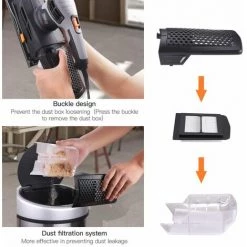 TACKLIFE Ponceuse Vibrante 300W, 6 Vitesses Réglables (6000-12,000RPM), Surface Grande 230x115mm, 10*Papiers Abrasifs Inclus, Dépoussiérage, Système De Fixation Du Papier Abrasif - PSS02A -Ponceuse et polisseuse Soldes 44000317 3