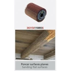 FARTOOLS Brosse A Lamelles Abrasives Ø80mm - L 100mm Pour Poncer -Ponceuse et polisseuse Soldes 44410432 3