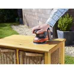 BLACK + DECKER Ponceuse Excentrique Sans-fil 18V BLACK+DECKER (Livrée Sans Batterie Ni Chargeur) - BDCROS18N-XJ -Ponceuse et polisseuse Soldes 44413622 3