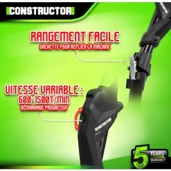 Ponceuse Murs Et Plafonds 710W - 225mm Avec Vitesse Variable Et 6 Abrasifs - Constructor -Ponceuse et polisseuse Soldes 46301063 3