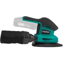 VONROC Ponceuse Delta Multifonction Sans Fil 20V – Sans Batterie, Ni Chargeur – 6 Feuilles Abrasives Incluses -Ponceuse et polisseuse Soldes 46307027 2