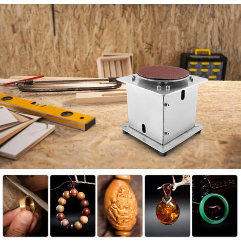 ASUPERMALL Mini Ponceuse à Disque D'établi Affûteuse De Bords électrique 7 Vitesses Variables 20 Disques De Ponçage Auto-Adhésifs 6 ASUPERMALL Mini Ponceuse à Disque D'établi Affûteuse De Bords électrique 7 Vitesses Variables 20 Disques De Ponçage Auto-Adhésifs – Image 4