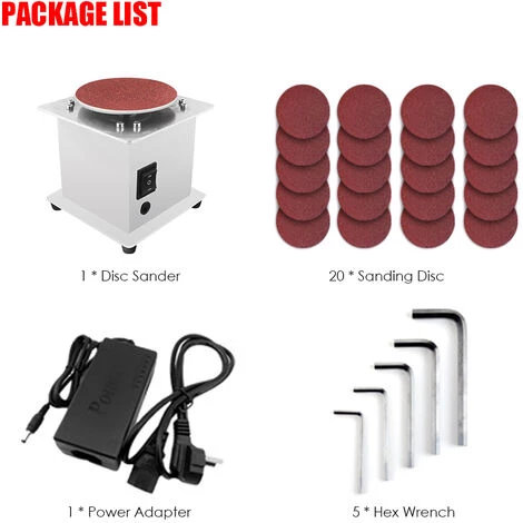 ASUPERMALL Mini Ponceuse à Disque D'établi Affûteuse De Bords électrique 7 Vitesses Variables 20 Disques De Ponçage Auto-Adhésifs 7 ASUPERMALL Mini Ponceuse à Disque D'établi Affûteuse De Bords électrique 7 Vitesses Variables 20 Disques De Ponçage Auto-Adhésifs – Image 5