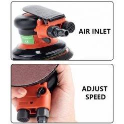HAPPYSHOPPING Polisseuse Pneumatique De 5 Pouces, Meuleuse à Air à Grande Vitesse De Qualité Industrielle, Beauté De Voiture, Meuleuse à Sec -Ponceuse et polisseuse Soldes 48152314 3