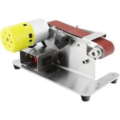 SUPERSELLER Ponceuse à Bande Mini Ponceuse à Bande Affûteuse De Bords électrique Avec établi Réglable 7 Vitesses Variables 10 Bandes Abrasives Ponçage Polissage Rectifieuse Pour Bois Acrylique Métal, Prise Britannique -Ponceuse et polisseuse Soldes 48888881 3