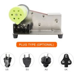 SUPERSELLER Ponceuse à Bande Affûteuse De Couteaux à Angle Fixe à 15 Degrés Ponceuse à Bande Polisseuse Réglable à 7 Niveaux Machine à Polir 100 W Avec Bandes De Ponçage 10 Pièces, Prise Européenne -Ponceuse et polisseuse Soldes 48888903 4