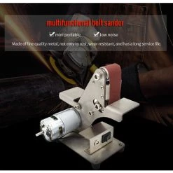 SUPERSELLER Ponceuse à Bande Mini Ponceuse à Bande Machine à Bande De Sable Ponceuse De Bureau Ponceuse à Bande Rectifieuse électrique Bricolage Machine à Polir, UE & 895 - UE & 895 -Ponceuse et polisseuse Soldes 48888910 3