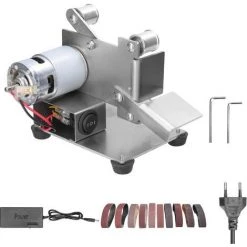 SUPERSELLER Ponceuse à Bande Meuleuse Multifonctionnelle Mini Ponceuse à Bande électrique Bricolage Polissage Rectifieuse Coupe Bords Affûteuse, UE 2 - UE 2