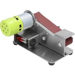 HAPPYSHOPPING Mini Ponceuse à Bande De Bureau à Domicile Machine De Polissage Portable Bricolage Avec 10 Rouleaux De Bande Abrasive,sans Pouvoir - Sans Pouvoir -Ponceuse et polisseuse Soldes 49189936 3