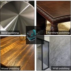 HAPPYSHOPPING Broyeur électrique Au Lithium Sans Brosse Machine à Papier De Verre Carré Broyeur Industriel à Sec Pour Mastic Polisseuse Vibrante à Bois 8000/10000/12000 Tr/min Carré De Réglage De La Vitesse à Trois Vitesses, Machine Nue, Convient Aux Batteries Makita -Ponceuse et polisseuse Soldes 49189953 4