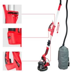 OXEO Ponceuse Girafe 800w 230v - Ponceuse Télescopique Réglable De 1m30 à 1m70 - Eclairage LED - Inclu Sac De Poussières 10 OXEO Ponceuse Girafe 800w 230v - Ponceuse Télescopique Réglable De 1m30 à 1m70 - Eclairage LED - Inclu Sac De Poussières -Ponceuse et polisseuse Soldes 51264915 4