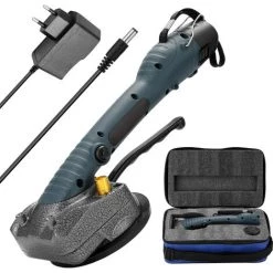 LIFCAUSAL Carrelage Carrelage Machine Mur Carrelage Pose Outil Vibrant Avec Ventouse 100*100mm Avec Une Batterie Bleu