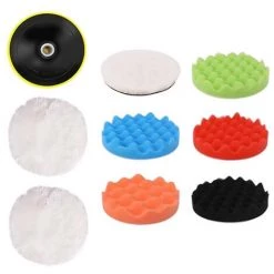 LIFCAUSAL Polisseuse De Tampon électrique 6 Pouces Pour Le Polissage Du Ponçage Du Cirage à Vitesse Variable 600-3600 Tr/min Poignées Détachables Avec Tampons De Polissage Pour Le Polissage De Voiture Et L'électroménager EU -Ponceuse et polisseuse Soldes 51745455 3