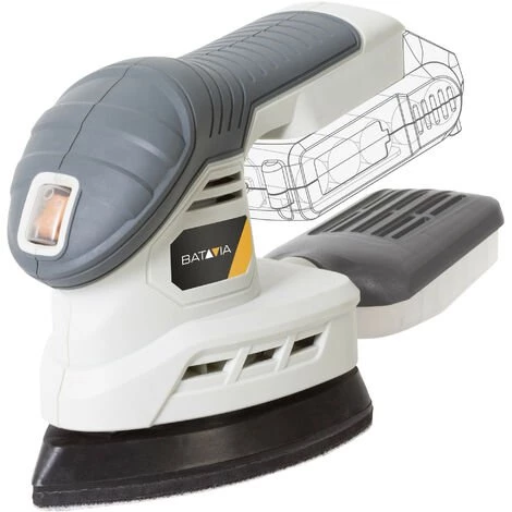 BATAVIA Batterie Multi Ponceuse 18V MAXXPACK | Incl. 2x Batterie 2.0Ah Et Chargeur Rapide 4.0Ah 3 BATAVIA Batterie Multi Ponceuse 18V MAXXPACK | Incl. 2x Batterie 2.0Ah Et Chargeur Rapide 4.0Ah