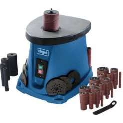 Pack SCHEPPACH Ponceuse Oscillante - 450W - OSM100 - 18 Manchons Abrasifs - Grain 120
