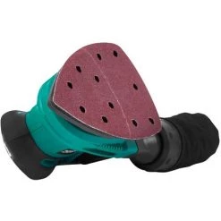 VONROC Ponceuse Delta Multifonction Sans Fil 20V - 6 Feuilles Abrasives, 1 Batterie 4.0Ah Et Chargeur Inclus -Ponceuse et polisseuse Soldes 53061517 3