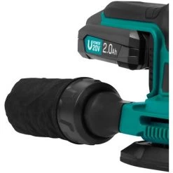 VONROC Ponceuse Delta Multifonction Sans Fil 20V – 6 Feuilles Abrasives, 2 Batteries 2.0Ah Et Chargeur Inclus -Ponceuse et polisseuse Soldes 53061544 4