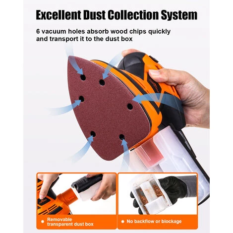 Ponceuse Multifonction Filaire TOPSHAK TS-SD1 130W 7 Ponceuse Multifonction Filaire TOPSHAK TS-SD1 130W – Image 5