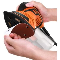JMAX TOPSHAK TS-SD2 Ponceuse Delta 130W Ponceuse à Main Avec Boîtier De Récupération De Poussière Et 12 Papiers Abrasifs 9 JMAX TOPSHAK TS-SD2 Ponceuse Delta 130W Ponceuse à Main Avec Boîtier De Récupération De Poussière Et 12 Papiers Abrasifs -Ponceuse et polisseuse Soldes 53527370 3