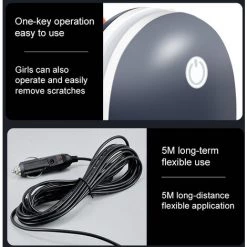 HAPPYSHOPPING 12000r/min 12 V 0-120W Meuleuse Et Polisseuse De Voiture Portable à Main, Noir - Noir -Ponceuse et polisseuse Soldes 53632544 3