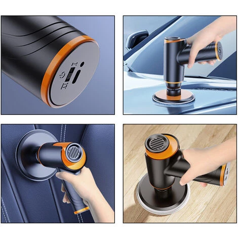 HAPPYSHOPPING Polisseuse De Voiture Multifonctionnelle Sans Fil 100W 1800rpm Waxer Deux Vitesses Réglables Pile Au Lithium Intégrée 6 HAPPYSHOPPING Polisseuse De Voiture Multifonctionnelle Sans Fil 100W 1800rpm Waxer Deux Vitesses Réglables Pile Au Lithium Intégrée – Image 4