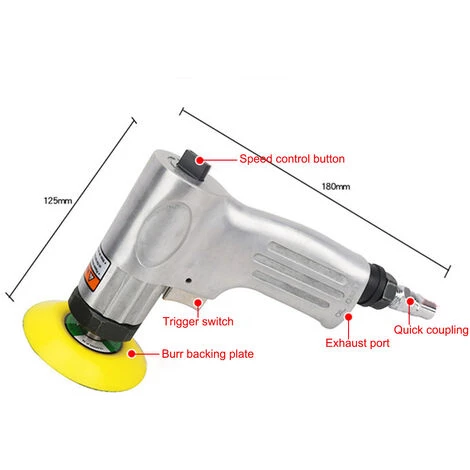 ASUPERMALL Mini Meuleuse Pneumatique Pour Voiture, Ponceuse Pneumatique, Polisseuse Pneumatique A Vitesse Variable 3'', Cireuse/Elimination De Marques Pour Voiture 7 ASUPERMALL Mini Meuleuse Pneumatique Pour Voiture, Ponceuse Pneumatique, Polisseuse Pneumatique A Vitesse Variable 3'', Cireuse/Elimination De Marques Pour Voiture – Image 5