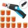 ASUPERMALL Kit De Polissage Electrique Rechargeable Par Usb, Machine A Polir Et A Reparer Les Rayures De La Voiture, Modele Bleu De Charge + 10Pcs De Tete D'Eponge -Ponceuse et polisseuse Soldes 53859415 1