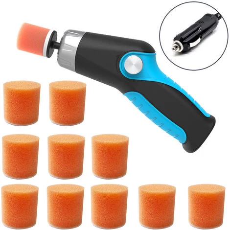 ASUPERMALL Kit De Polissage Electrique Rechargeable Par Usb, Machine A Polir Et A Reparer Les Rayures De La Voiture, Modele Bleu De Charge + 10Pcs De Tete D'Eponge 3 ASUPERMALL Kit De Polissage Electrique Rechargeable Par Usb, Machine A Polir Et A Reparer Les Rayures De La Voiture, Modele Bleu De Charge + 10Pcs De Tete D'Eponge