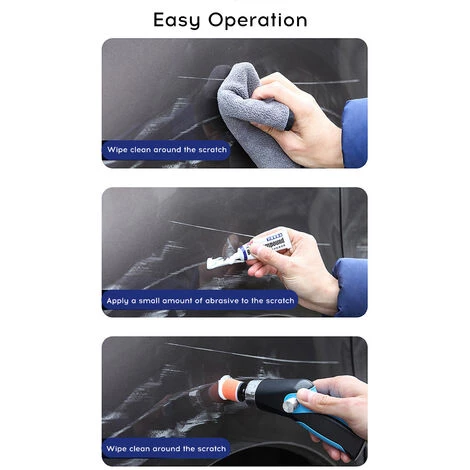 ASUPERMALL Kit De Polissage Electrique Rechargeable Par Usb, Machine A Polir Et A Reparer Les Rayures De La Voiture, Modele Bleu De Charge + 10Pcs De Tete D'Eponge 5 ASUPERMALL Kit De Polissage Electrique Rechargeable Par Usb, Machine A Polir Et A Reparer Les Rayures De La Voiture, Modele Bleu De Charge + 10Pcs De Tete D'Eponge – Image 3