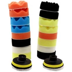 SUPERSELLER 22 Pièces Perceuse Polissage éponge Tampons Voiture Mousse 3 Pouces Tampons De Polissage Kit Pour Voiture Tampon Polisseuse Ponçage épilation à La Cire Glaçure - 22 - 22 -Ponceuse et polisseuse Soldes 54447305 3