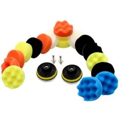 SUPERSELLER 22 Pièces Perceuse Polissage éponge Tampons Voiture Mousse 3 Pouces Tampons De Polissage Kit Pour Voiture Tampon Polisseuse Ponçage épilation à La Cire Glaçure - 22 - 22 -Ponceuse et polisseuse Soldes 54447305 5