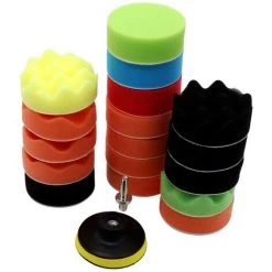 SUPERSELLER 19 Pièces Perceuse Polissage éponge Tampons Voiture Mousse Tampons De Polissage Kit Pour Voiture Tampon Polisseuse Ponçage épilation à La Cire Glaçure - 19 - 19