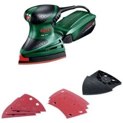 Ponceuse Bosch PSM160A + KIT Accessoires + Outil Extension + 6 Feuilles Abrasives -Ponceuse et polisseuse Soldes 54691008 3