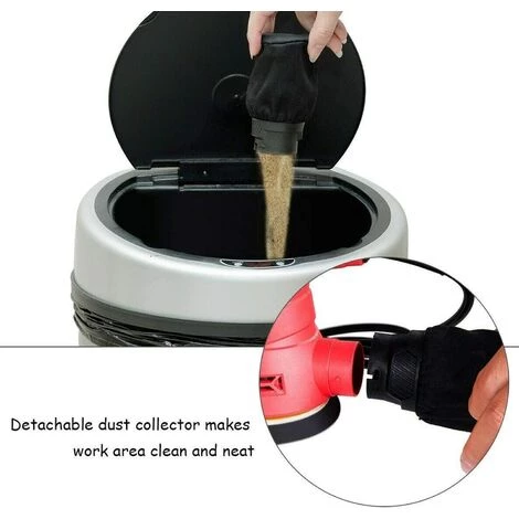 TEETOK Ponceuse Orbitale Al¨¦atoire 240 W 1200 Tr/min 125 Mm Papiers Abrasifs, 6 Pi¨¨ces De Papiers Abrasifs, Sac De D¨¦poussi¨¦rage, Plaque De Base De Pon?age Rotative ¨¤ 360¡ã 5 TEETOK Ponceuse Orbitale Al¨¦atoire 240 W 1200 Tr/min 125 Mm Papiers Abrasifs, 6 Pi¨¨ces De Papiers Abrasifs, Sac De D¨¦poussi¨¦rage, Plaque De Base De Pon?age Rotative ¨¤ 360¡ã – Image 3