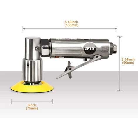 YOOUYIDA Mini Ponceuse D'angle Pneumatique Ponceuse Pneumatique à Paume Aléatoire Ponceuse Orbitale Pneumatique Avec Plaque De Support M6 Polisseuse De Voiture Set 6 YOOUYIDA Mini Ponceuse D'angle Pneumatique Ponceuse Pneumatique à Paume Aléatoire Ponceuse Orbitale Pneumatique Avec Plaque De Support M6 Polisseuse De Voiture Set – Image 4