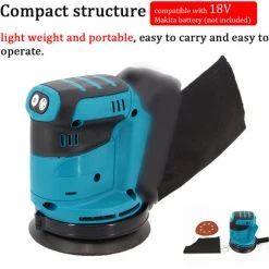 SUPERSELLER Polisseuse De Voiture électrique Sans Fil 3 Vitesses De Vitesse Machine De Polissage Automatique Réglable Rectifieuse Multifonctionnelle De Cirage De Métal En Bois - Multicolore -Ponceuse et polisseuse Soldes 55161485 2