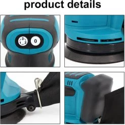 SUPERSELLER Polisseuse De Voiture électrique Sans Fil 3 Vitesses De Vitesse Machine De Polissage Automatique Réglable Rectifieuse Multifonctionnelle De Cirage De Métal En Bois - Multicolore -Ponceuse et polisseuse Soldes 55161485 5