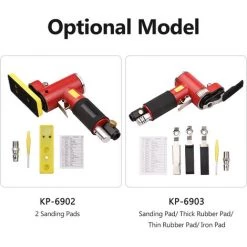 ASUPERMALL Mini Ponceuse Pneumatique à Ligne Droite, Ponceuse Orbitale Aléatoire, Cireuse Pour Carrosserie Automobile, Meubles, Bois, Surfaces Métalliques, KP-6902 - KP-6902 -Ponceuse et polisseuse Soldes 55283154 5