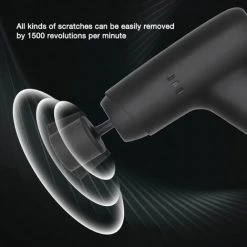 ASUPERMALL Mini Polisseuse De Voiture Sans Fil, Polisseuse Portable, Outil De Cirage Sans Fil, Outil D'entretien De Voiture à Main, Noir -Ponceuse et polisseuse Soldes 56402852 2