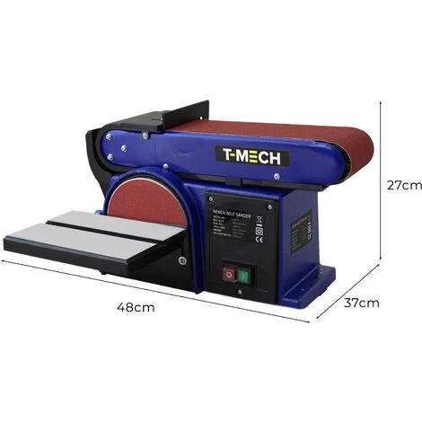 T-MECH Ponceuse à Disque Pour Travaux Lourds Ajustables Électrique Ponçage / 500W 230V - Bleu 7 T-MECH Ponceuse à Disque Pour Travaux Lourds Ajustables Électrique Ponçage / 500W 230V - Bleu – Image 5