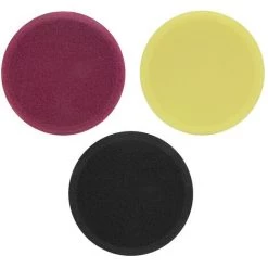 VONROC Éponges De Polissage 150mm / Tampons De Polissage En Mousse Pour Polisseuses - 3 Pièces -Ponceuse et polisseuse Soldes 56490479 2