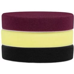 VONROC Éponges De Polissage 150mm / Tampons De Polissage En Mousse Pour Polisseuses - 3 Pièces -Ponceuse et polisseuse Soldes 56490479 3