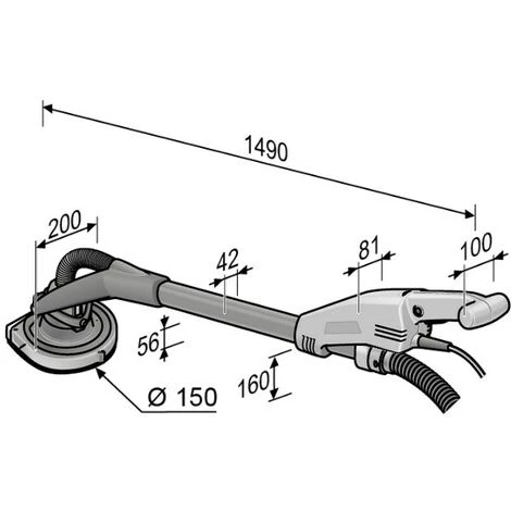 Ponceuse Béton-Giraffe GDE 10 Set Turbo-Jet Pour Murs Et Plafonds Avec Un Boisseau Diamant - Flex 4 Ponceuse Béton-Giraffe GDE 10 Set Turbo-Jet Pour Murs Et Plafonds Avec Un Boisseau Diamant - Flex – Image 2
