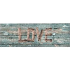 NOVA Tapis De Cuisine Avec Effet D'impression D'amour Effet Bleu Effet Tapis De Cuisine Lavable Love 60x300 Cm