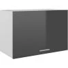 NOVA Armoire En Bois Armoire De Cuisine Avec Ribalta Anta Différentes Couleurs Armoire Suspendue Gris Brillant 60x31x40 Cm Aggloméré Couleur : Gris Lucide