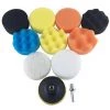ASUPERMALL 11pcs 3 Pouces éponge Polissage Roue Kit Tampon Tampons Polissoirs Pour Voiture Beauté épilation Polissage Carrosserie Réparation Polissage Et Tampons De Polissage éponge Et Laine Tampon De Polissage -Ponceuse et polisseuse Soldes 57260911 1