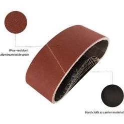 CHANCEY Bandes Abrasifs 100x610 Mm-8 Pièces De 40 Grain Bande Ponceuse Pour Ponçage Et Polissage Avec Ponceuse à Bande,SEMAket 9 CHANCEY Bandes Abrasifs 100x610 Mm-8 Pièces De 40 Grain Bande Ponceuse Pour Ponçage Et Polissage Avec Ponceuse à Bande,SEMAket -Ponceuse et polisseuse Soldes 57772760 3