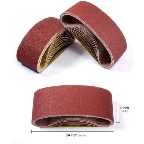 CHANCEY 12 Pièces Bande Abrasive 610X100MM. Bande Abrasive En Alumine Kit Bande Abrasive Mixte 400) Pour Ponceuse,SEMAket 4 CHANCEY 12 Pièces Bande Abrasive 610X100MM. Bande Abrasive En Alumine Kit Bande Abrasive Mixte 400) Pour Ponceuse,SEMAket – Image 2