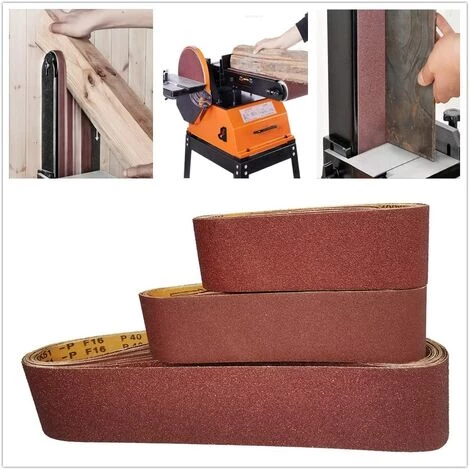 CHANCEY 12 Pièces Bande Abrasive 610X100MM. Bande Abrasive En Alumine Kit Bande Abrasive Mixte 400) Pour Ponceuse,SEMAket 7 CHANCEY 12 Pièces Bande Abrasive 610X100MM. Bande Abrasive En Alumine Kit Bande Abrasive Mixte 400) Pour Ponceuse,SEMAket – Image 5